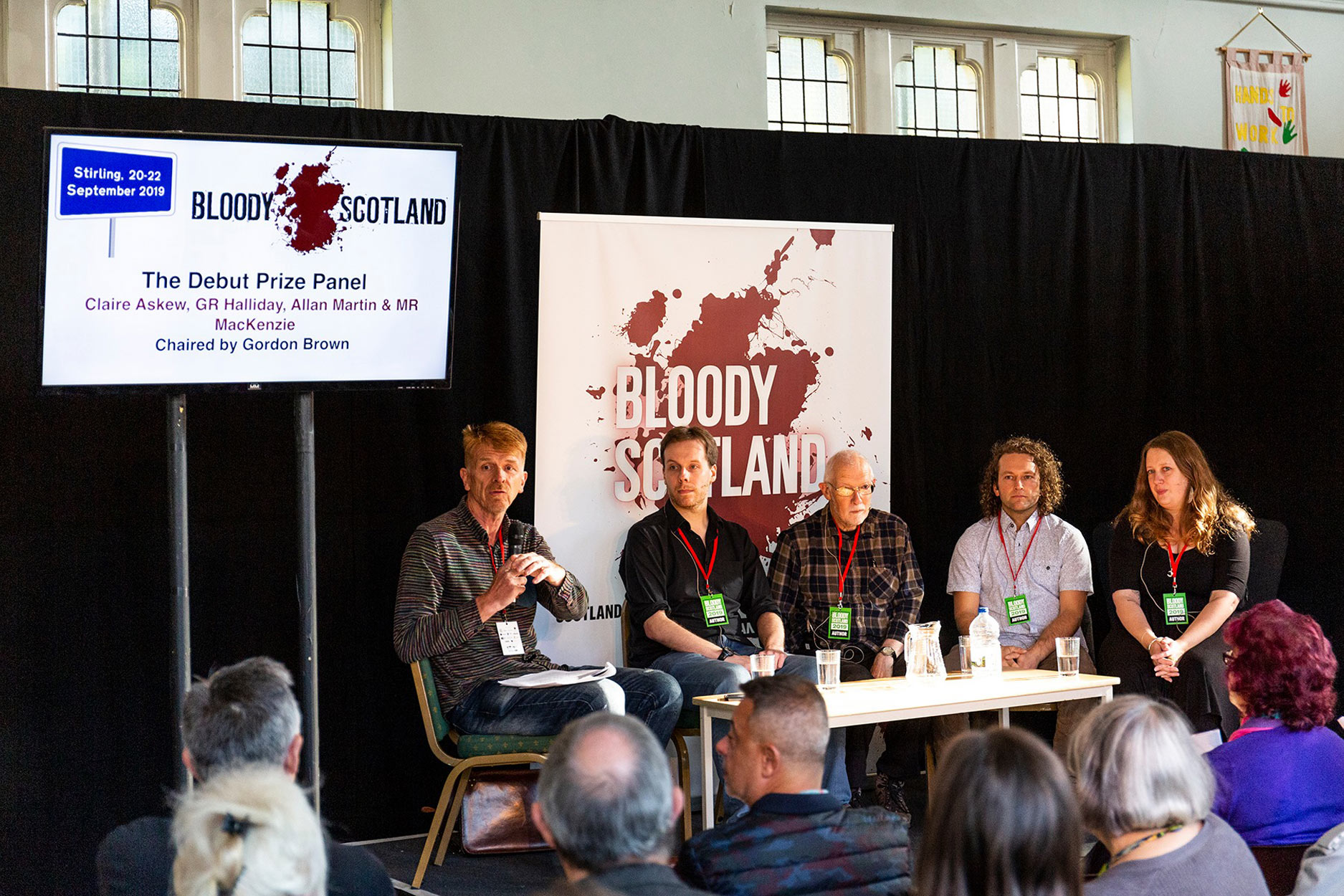 Bloody Scotland Debut Prize panel 2019